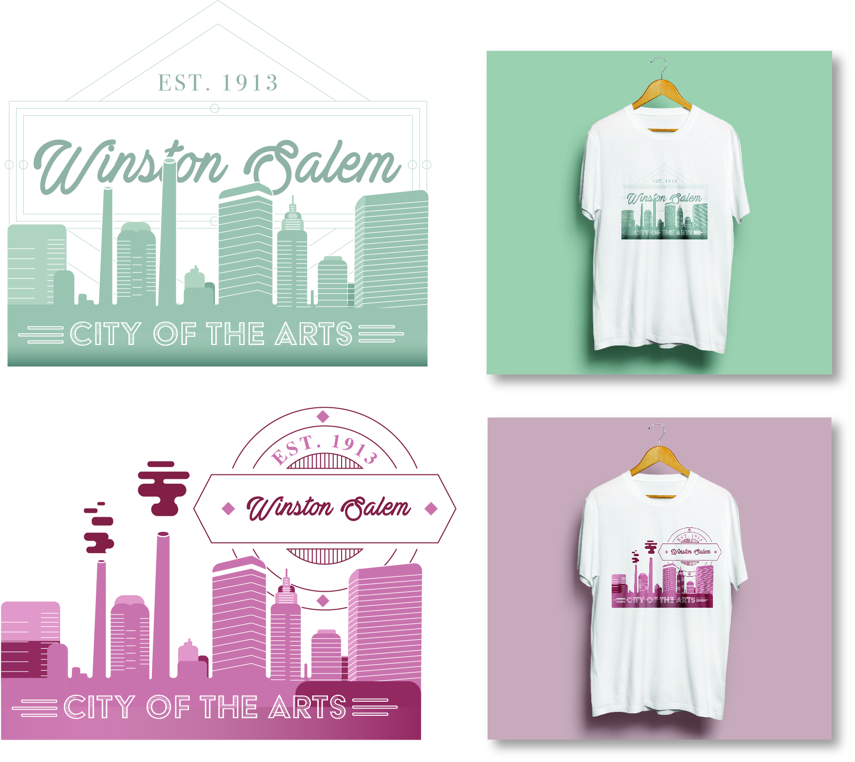 Winston-Salem T-shirt Designs